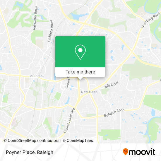 Poyner Place map