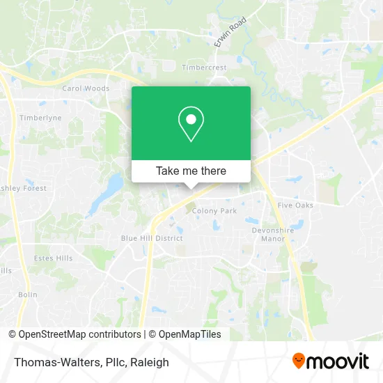 Thomas-Walters, Pllc map