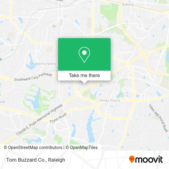 Tom Buzzard Co. map