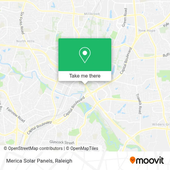 Merica Solar Panels map