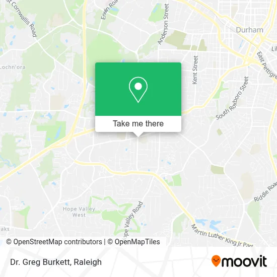Dr. Greg Burkett map