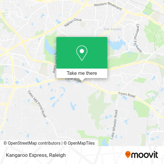 Kangaroo Express map
