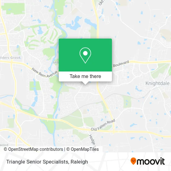 Triangle Senior Specialists map