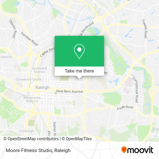 Moore Fitness Studio map