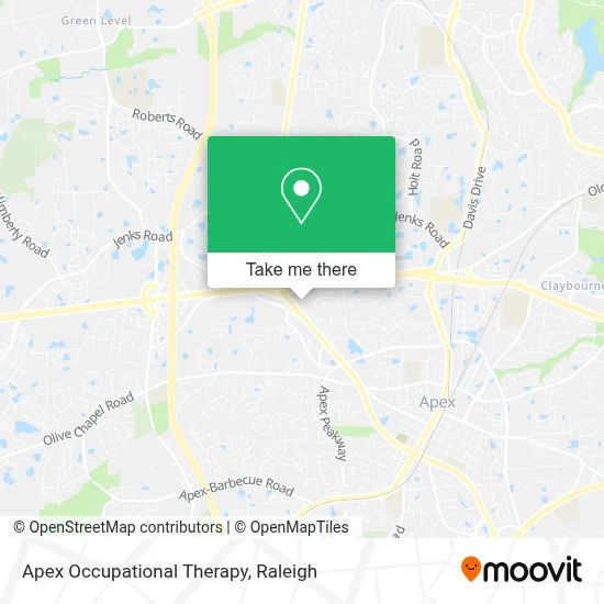 Apex Occupational Therapy map