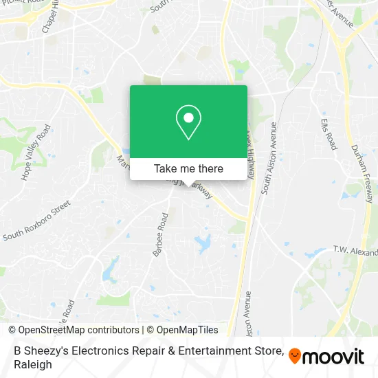 B Sheezy's Electronics Repair & Entertainment Store map