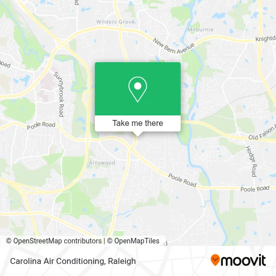 Carolina Air Conditioning map