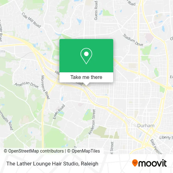 The Lather Lounge Hair Studio map