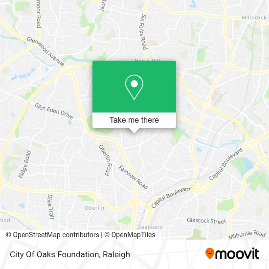 City Of Oaks Foundation map