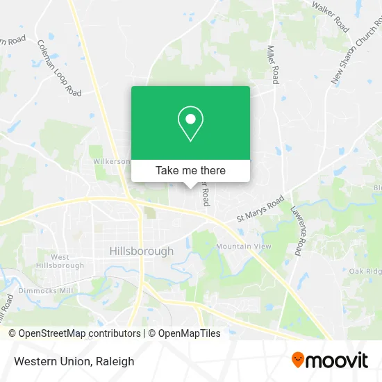 Western Union map
