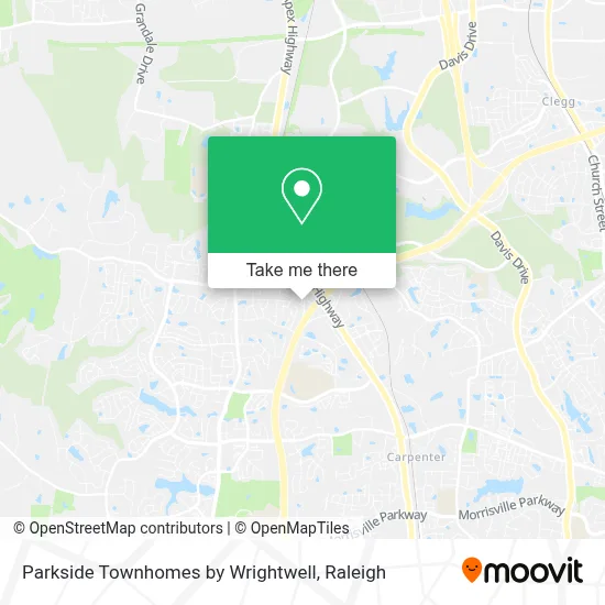 Parkside Townhomes by Wrightwell map