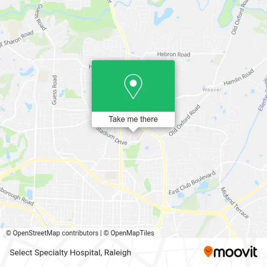 Select Specialty Hospital map