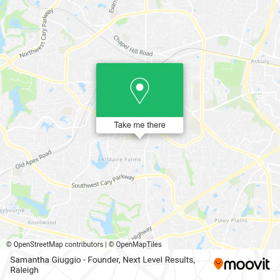 Samantha Giuggio - Founder, Next Level Results map