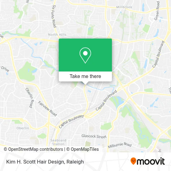 Kim H. Scott Hair Design map