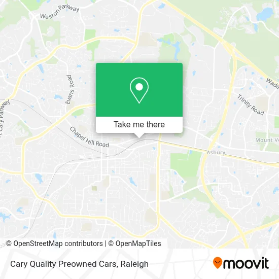 Cary Quality Preowned Cars map