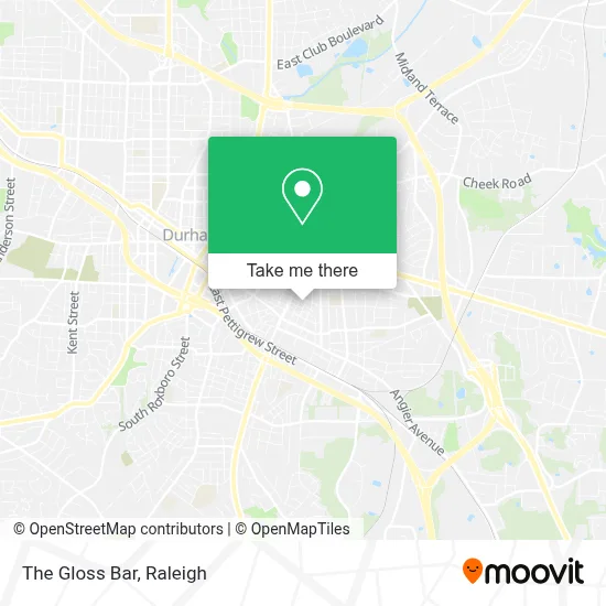 The Gloss Bar map