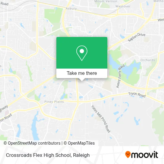 Crossroads Flex High School map