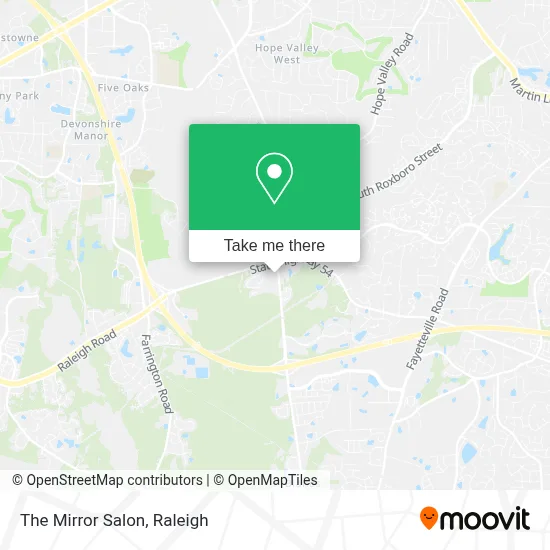 The Mirror Salon map