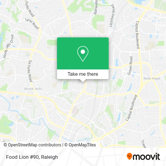 Food Lion #90 map