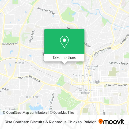 Rise Southern Biscuits & Righteous Chicken map