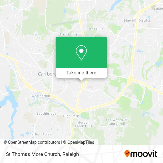 St Thomas More Church map