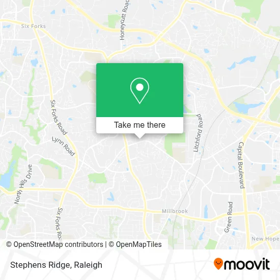 Stephens Ridge map