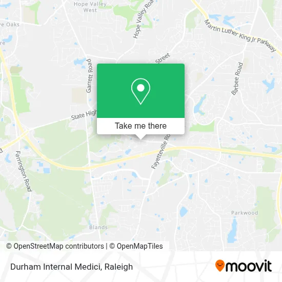 Durham Internal Medici map