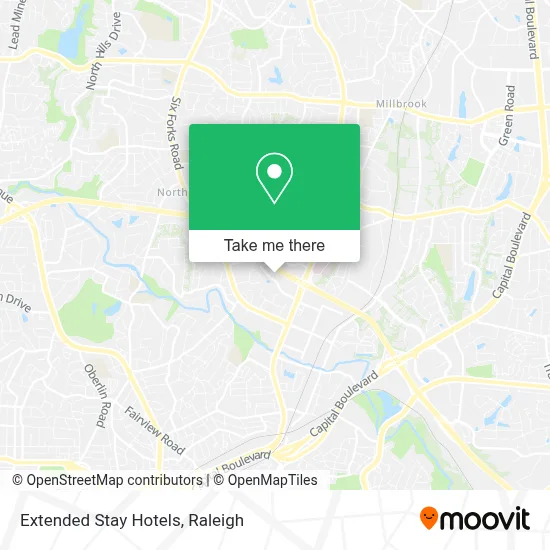 Extended Stay Hotels map