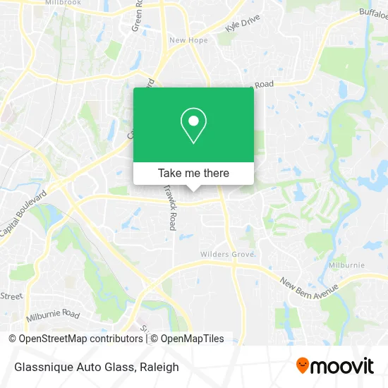 Glassnique Auto Glass map