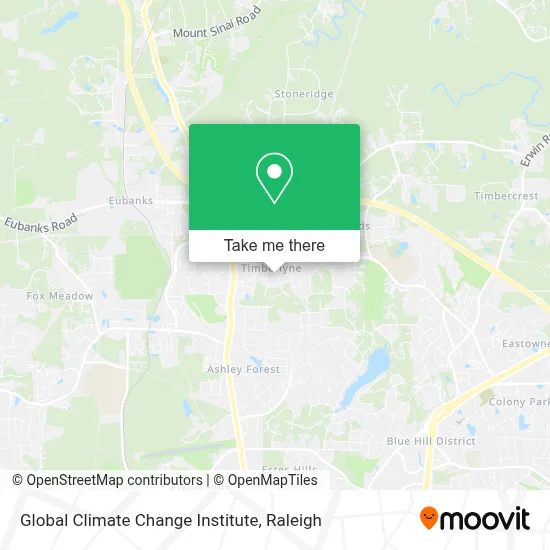 Global Climate Change Institute map