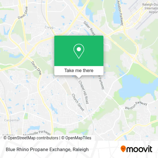 Blue Rhino Propane Exchange map