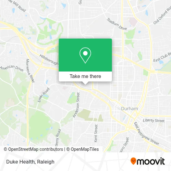 Duke Health map