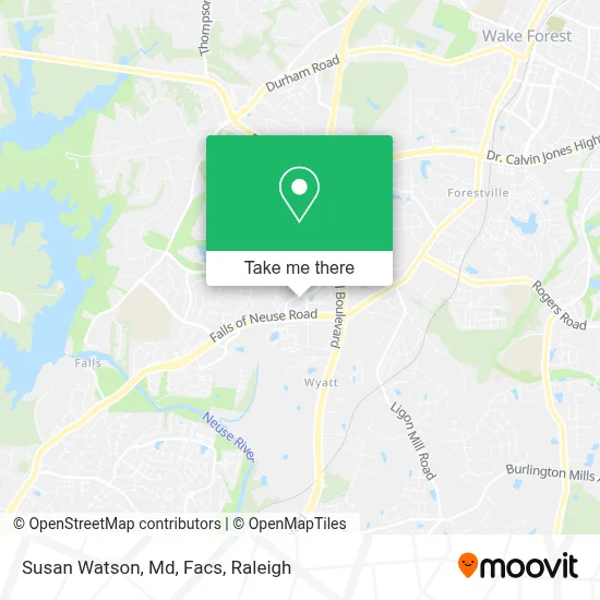 Susan Watson, Md, Facs map