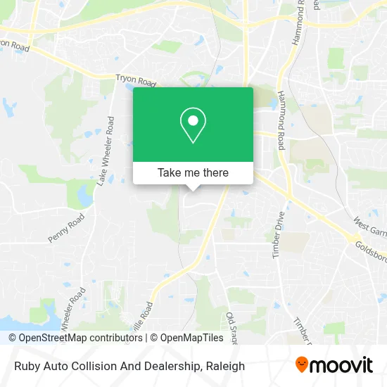 Ruby Auto Collision And Dealership map