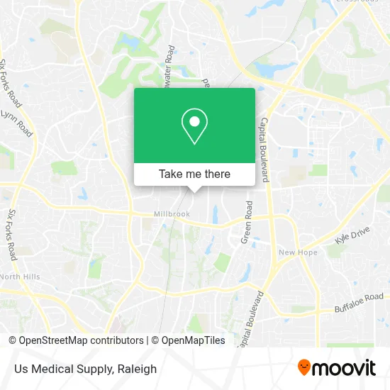 Us Medical Supply map
