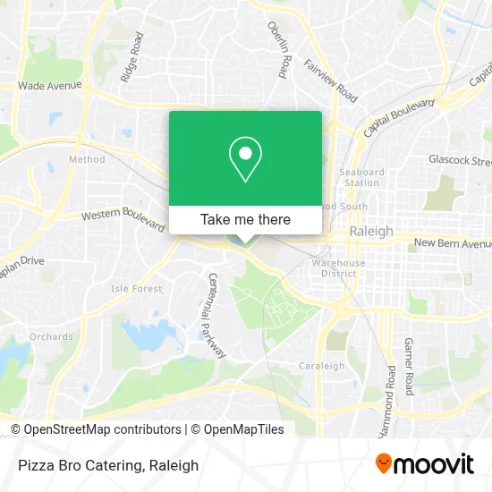 Pizza Bro Catering map