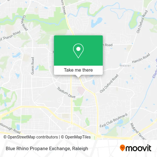 Blue Rhino Propane Exchange map