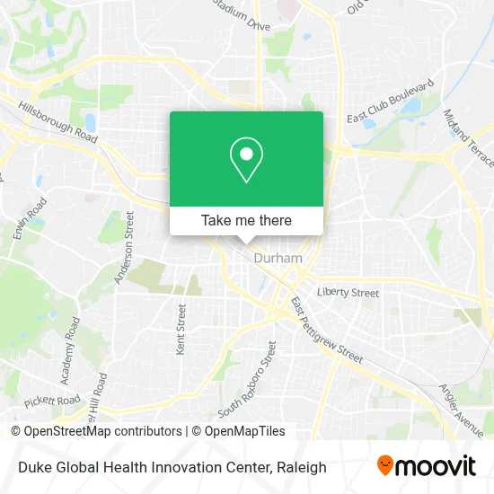 Duke Global Health Innovation Center map