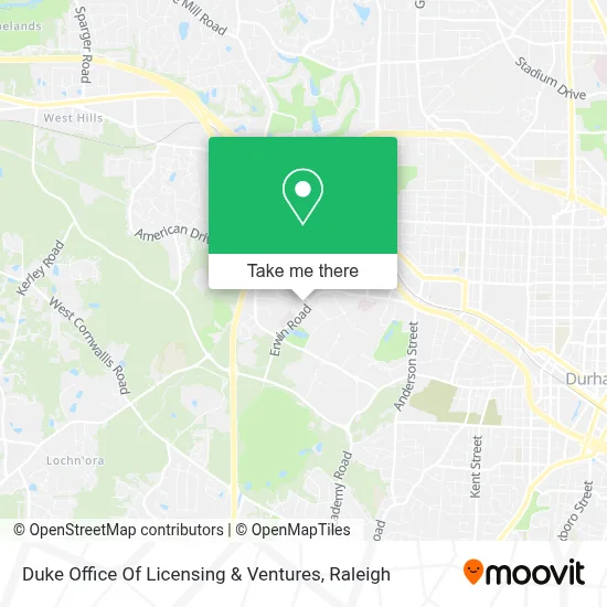 Duke Office Of Licensing & Ventures map
