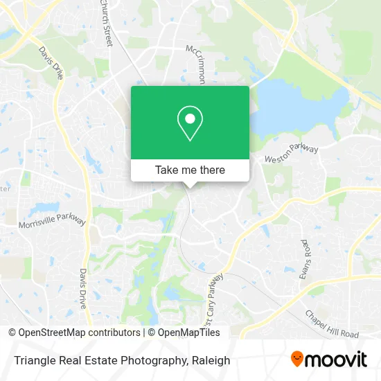 Triangle Real Estate Photography map