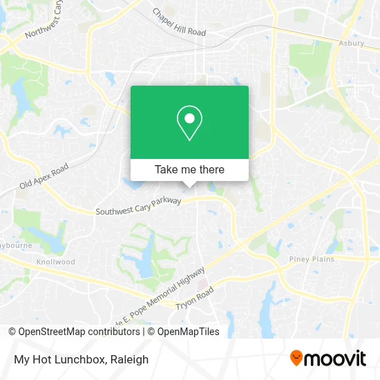 My Hot Lunchbox map