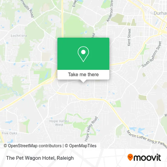 The Pet Wagon Hotel map