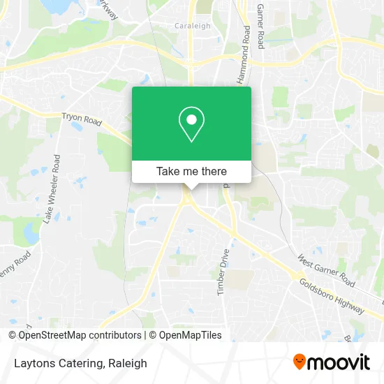 Laytons Catering map