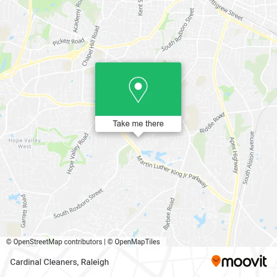 Cardinal Cleaners map