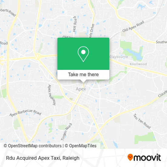 Rdu Acquired Apex Taxi map