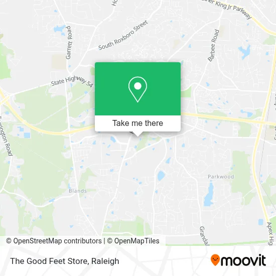 The Good Feet Store map
