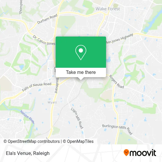 Ela's Venue map