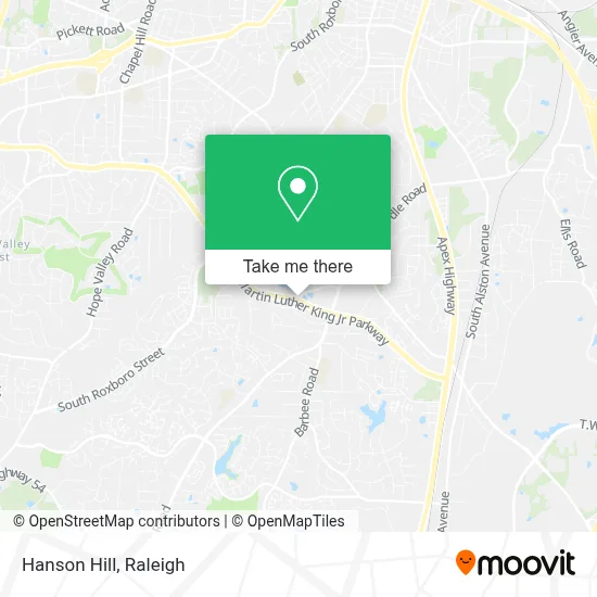 Hanson Hill map