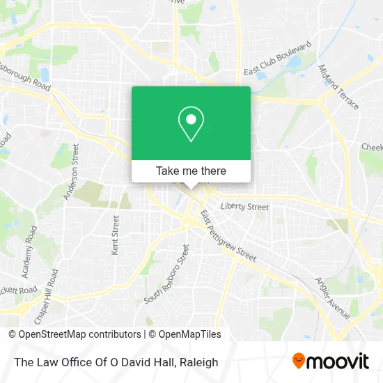 The Law Office Of O David Hall map