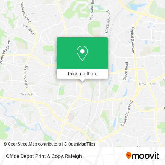 Office Depot Print & Copy map